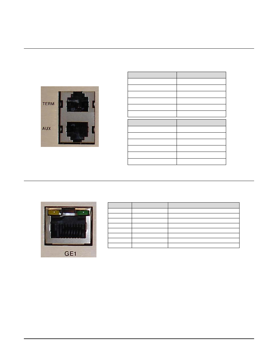 2 aux / term, 3 ge1, Aux / term -2 | Ge1 -2 | Comtech EF Data CMR-8500 Manual User Manual | Page 28 / 98