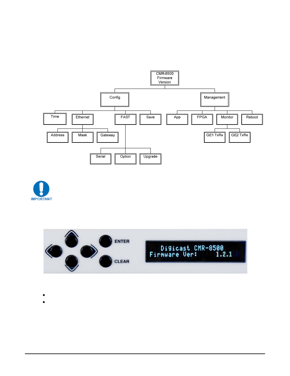 3 vfd menu display, Vfd menu display -3 | Comtech EF Data CMR-8500 Manual User Manual | Page 35 / 98