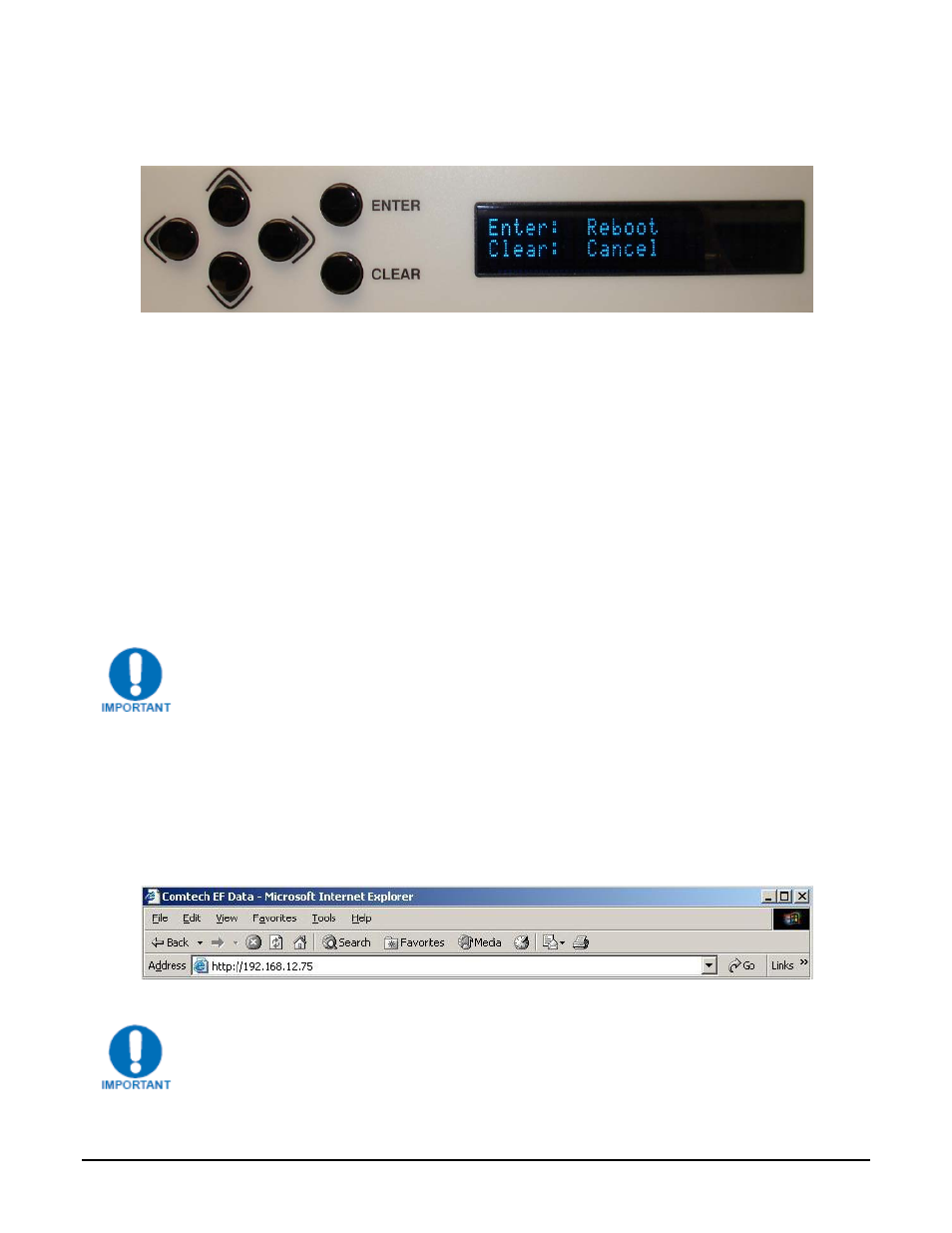 4 web interface, Web interface -7, 4 reboot | Comtech EF Data CMR-8500 Manual User Manual | Page 39 / 98