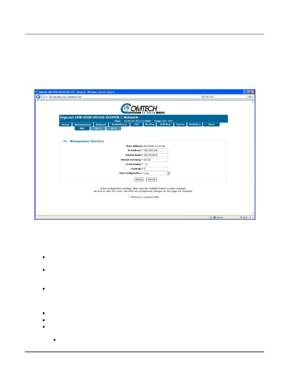 Comtech EF Data CMR-8500 Manual User Manual | Page 49 / 98