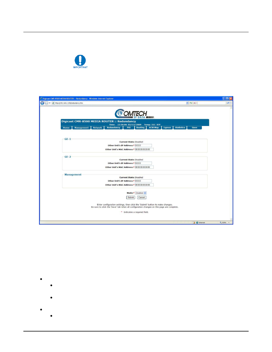 Comtech EF Data CMR-8500 Manual User Manual | Page 52 / 98