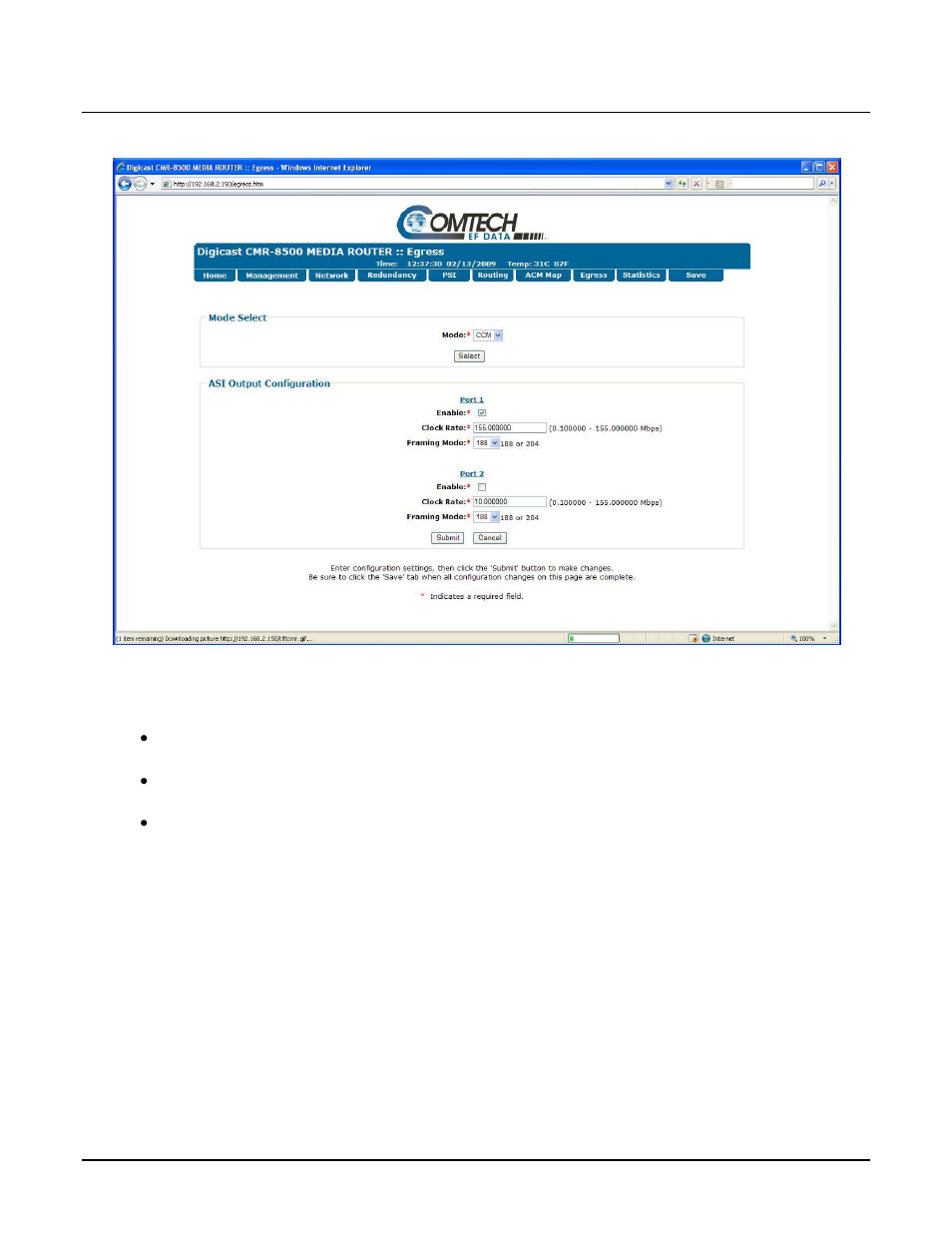 6 egress | Comtech EF Data CMR-8500 Manual User Manual | Page 59 / 98