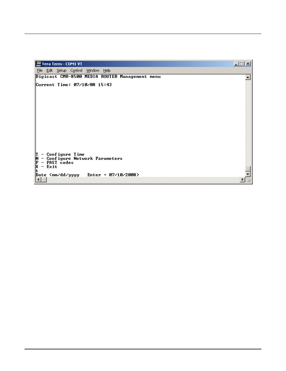 4 configuration: configure time | Comtech EF Data CMR-8500 Manual User Manual | Page 66 / 98