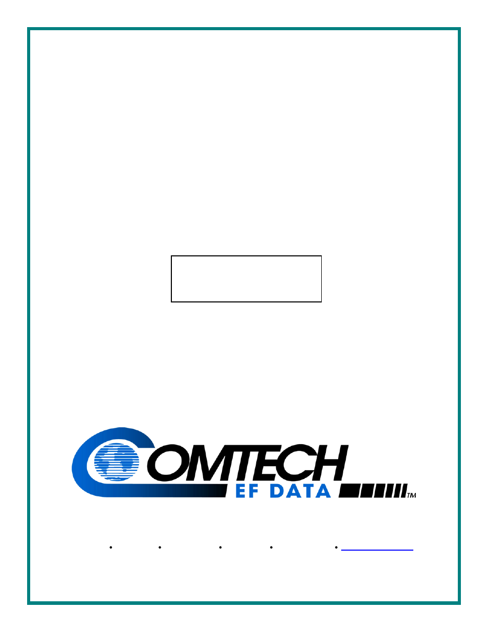 Comtech EF Data MDX420
 PLR5779 Demod Card Installation User Manual | 5 pages