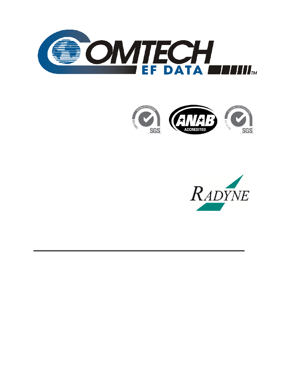 Comtech EF Data MDX420 SkyWire Manual User Manual | 122 pages