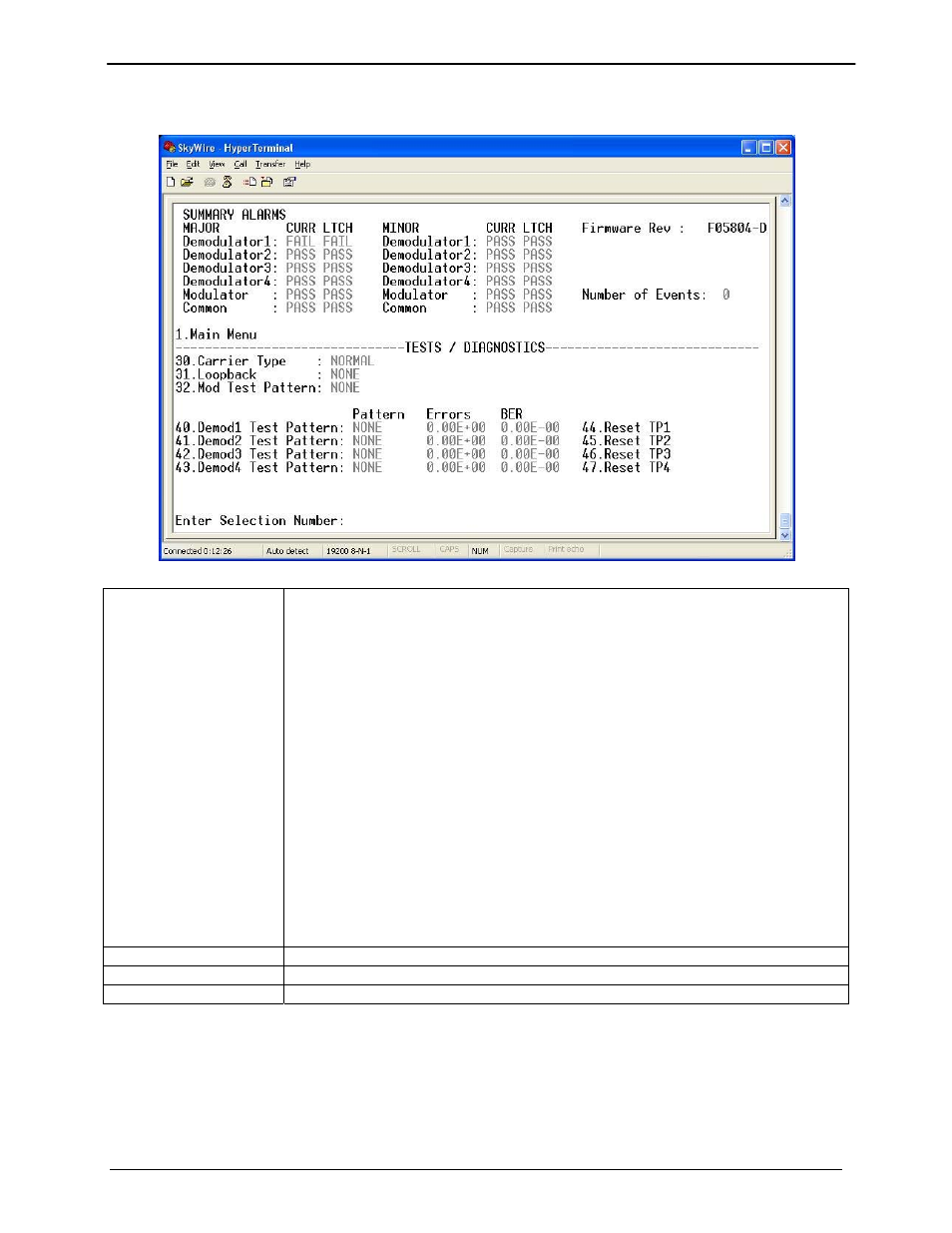 12 test diagnostics | Comtech EF Data MDX420 SkyWire Manual User Manual | Page 56 / 122