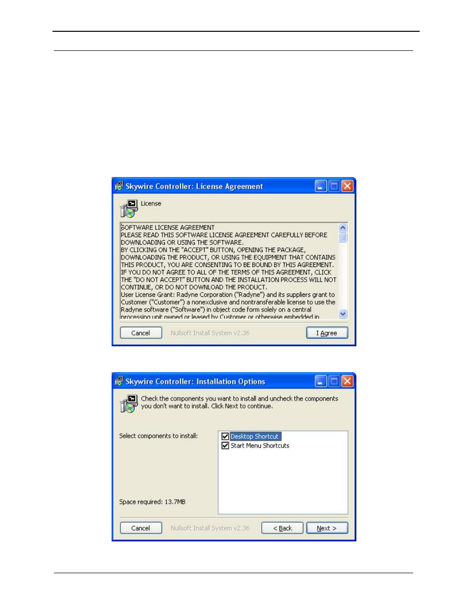 2 installing the skywire controller gui | Comtech EF Data MDX420 SkyWire Manual User Manual | Page 58 / 122