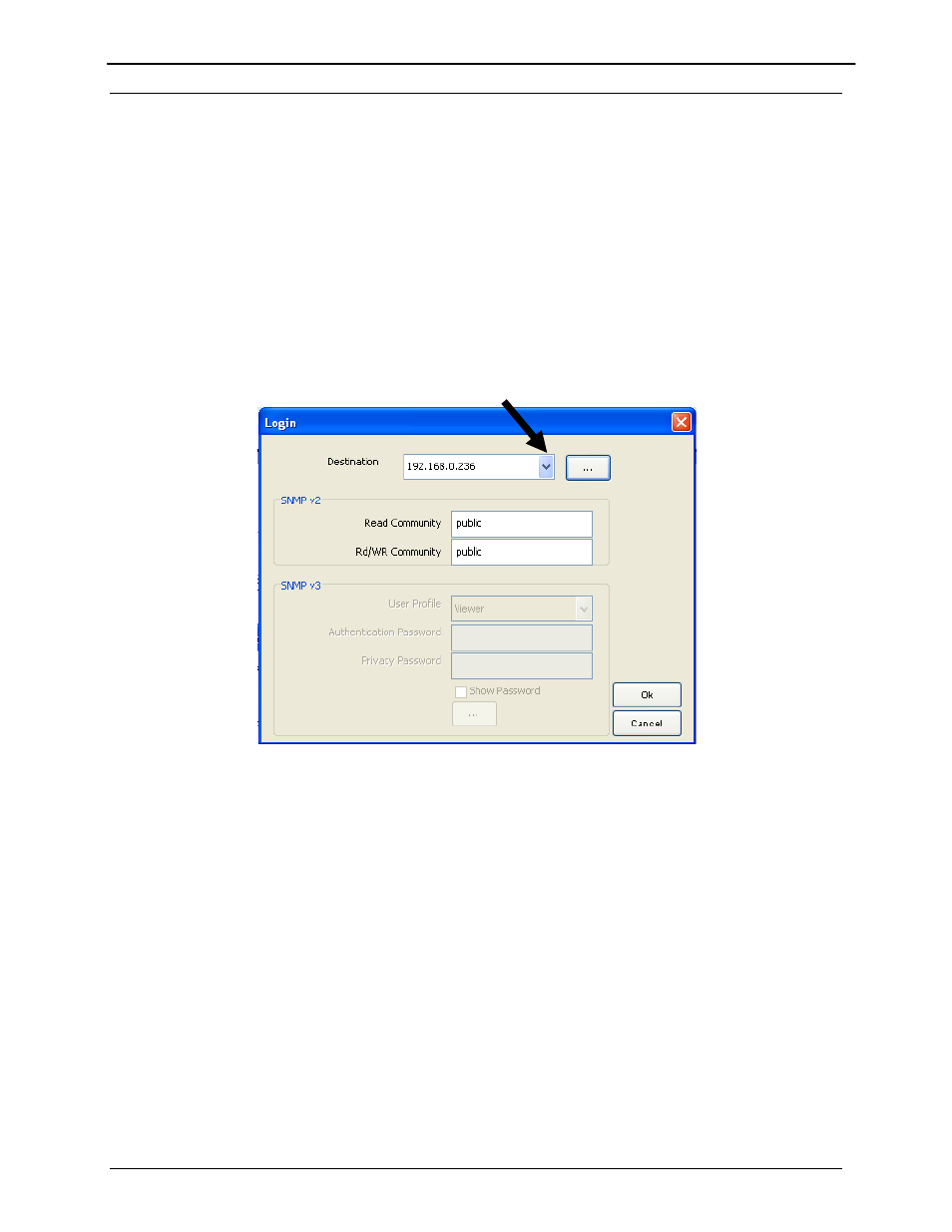 3 connect and login, 1 destination configuration screen | Comtech EF Data MDX420 SkyWire Manual User Manual | Page 60 / 122