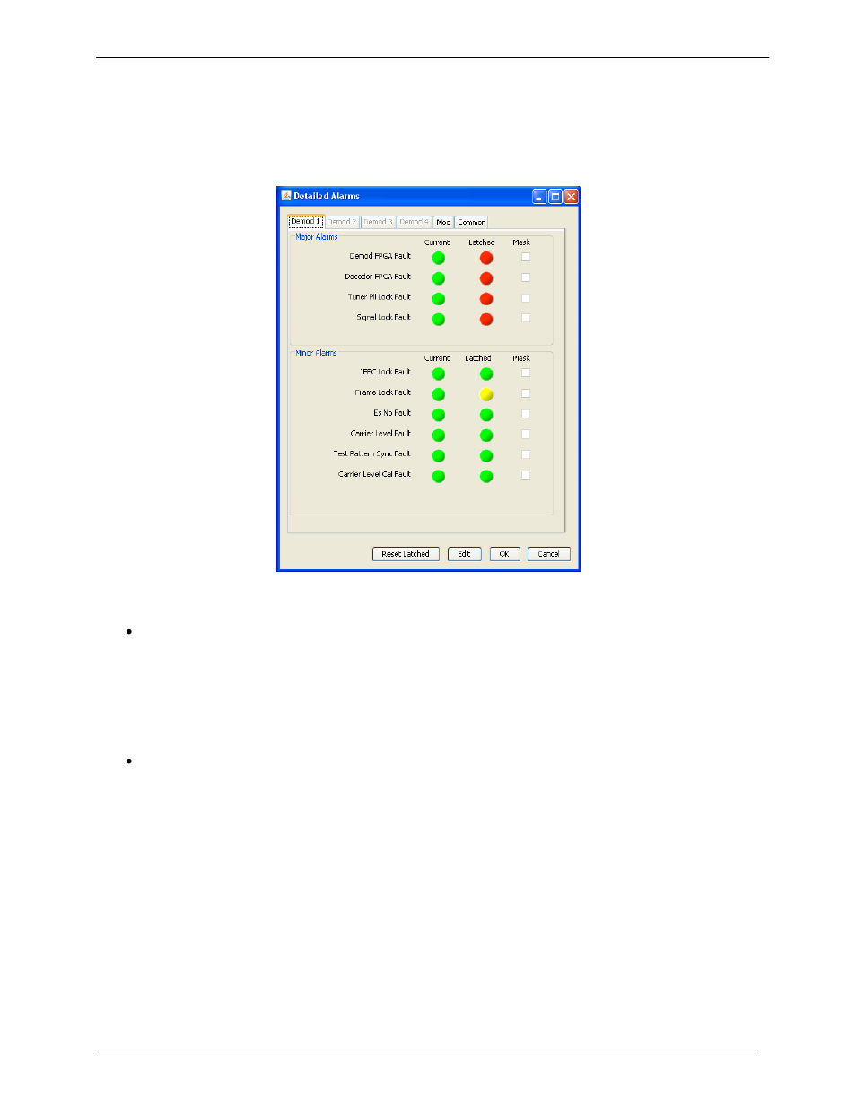 6 configure alarms | Comtech EF Data MDX420 SkyWire Manual User Manual | Page 78 / 122