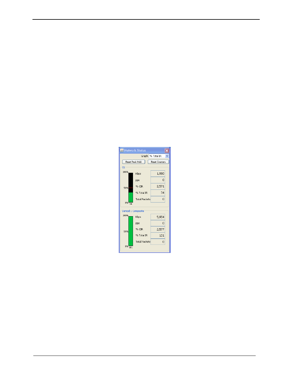 2 network status screen | Comtech EF Data MDX420 SkyWire Manual User Manual | Page 90 / 122