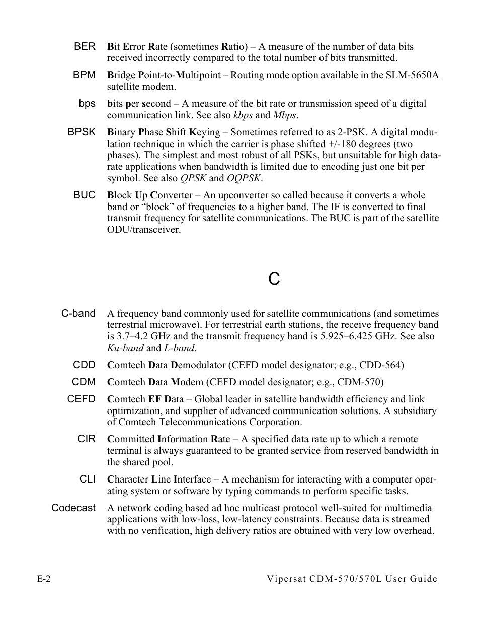 Comtech EF Data CDM-570/570L Vipersat User Manual | Page 180 / 192