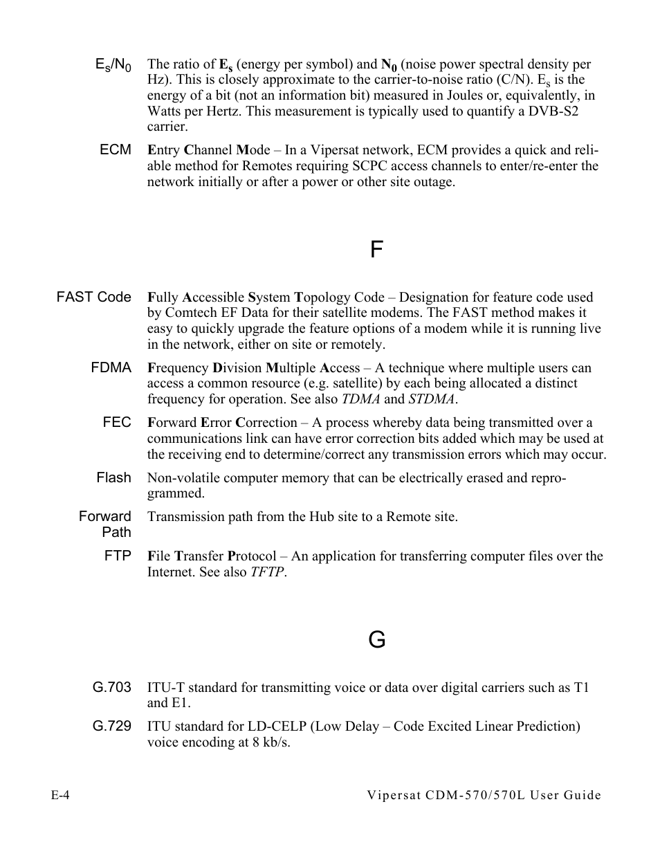 Comtech EF Data CDM-570/570L Vipersat User Manual | Page 182 / 192