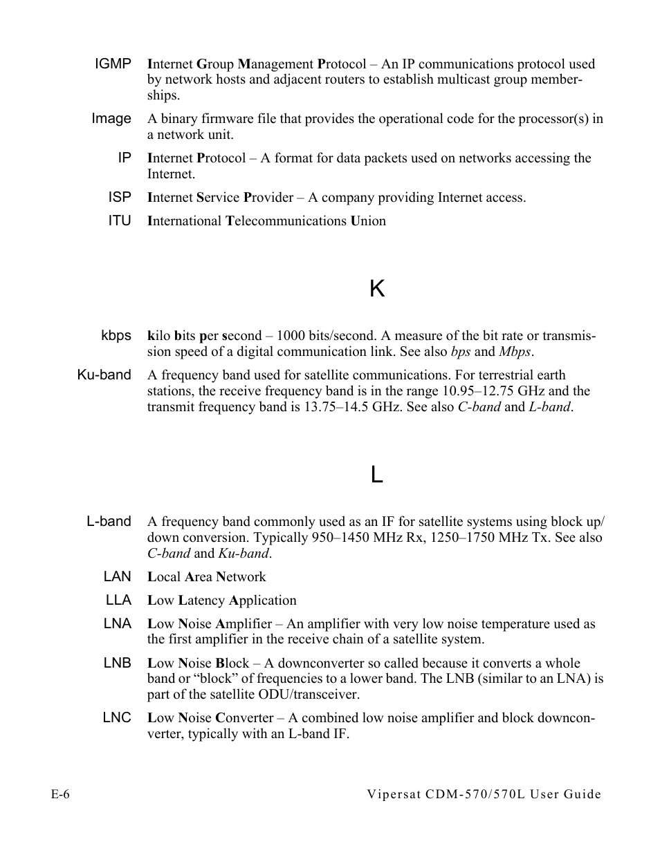Comtech EF Data CDM-570/570L Vipersat User Manual | Page 184 / 192