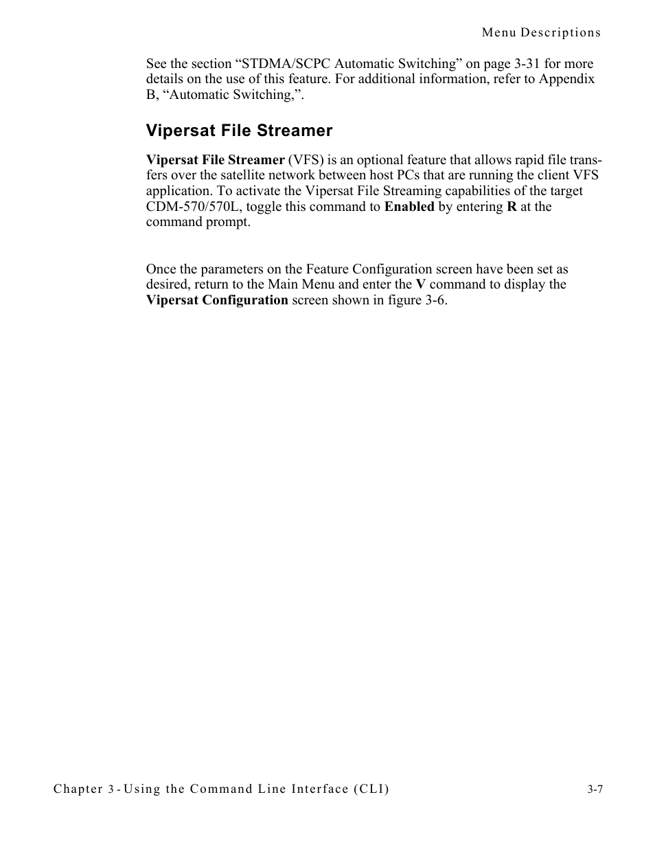 Vipersat file streamer, Vipersat file streamer -7 | Comtech EF Data CDM-570/570L Vipersat User Manual | Page 43 / 192