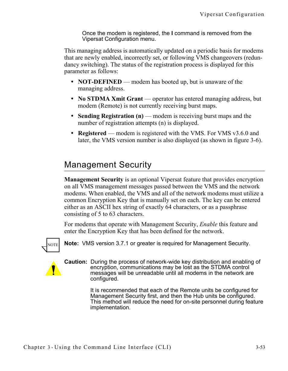 Management security, Management security -53 | Comtech EF Data CDM-570/570L Vipersat User Manual | Page 89 / 192