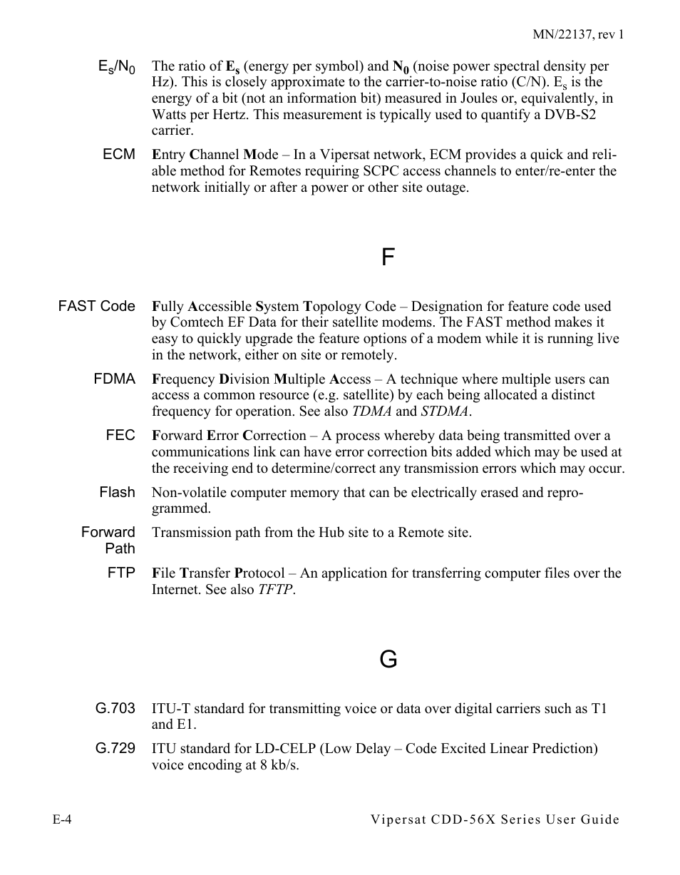 Comtech EF Data CDD-56X Series Vipersat User Manual | Page 166 / 176