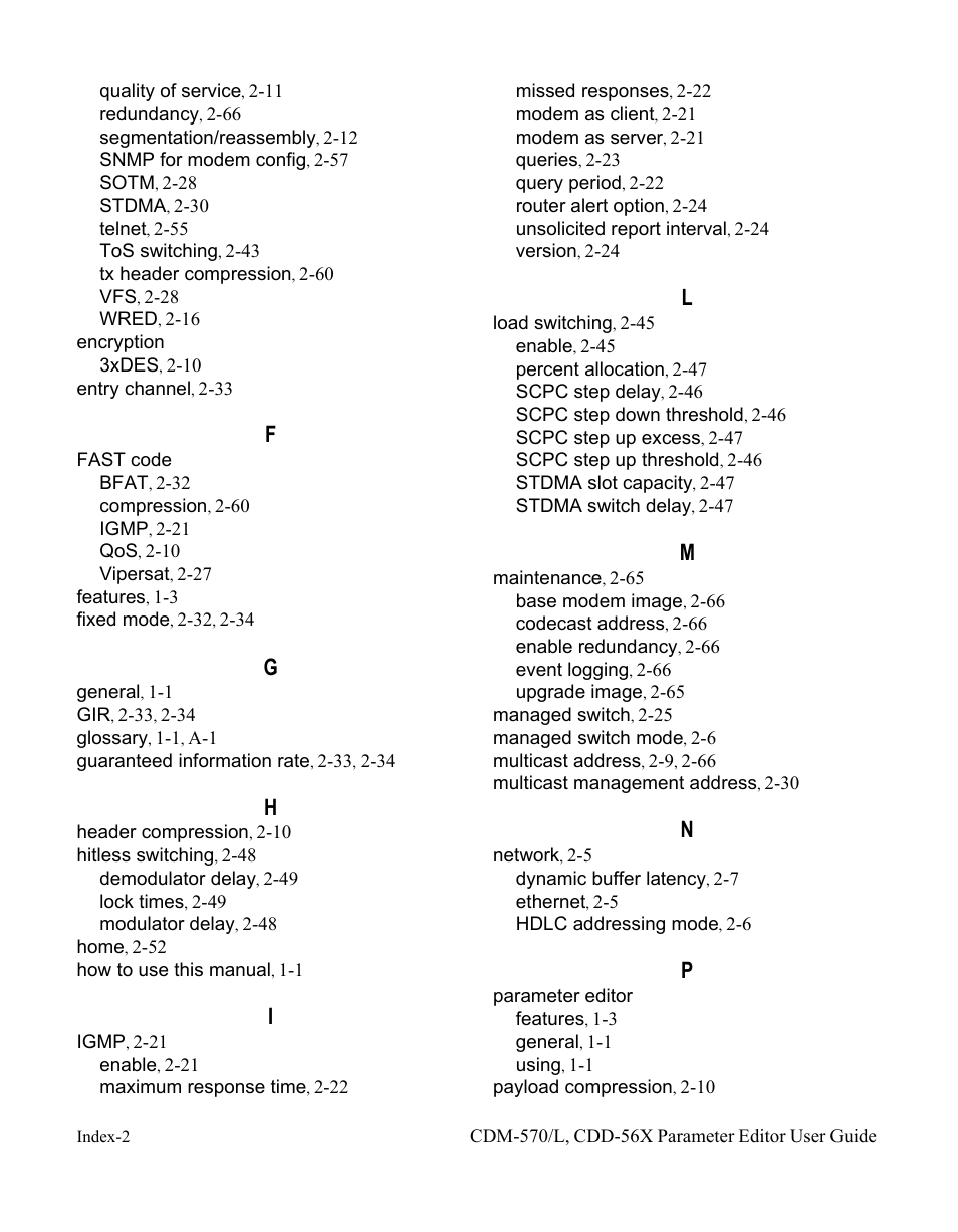 Comtech EF Data CDM-570/L Vipersat Parameter Editor User Manual | Page 94 / 96