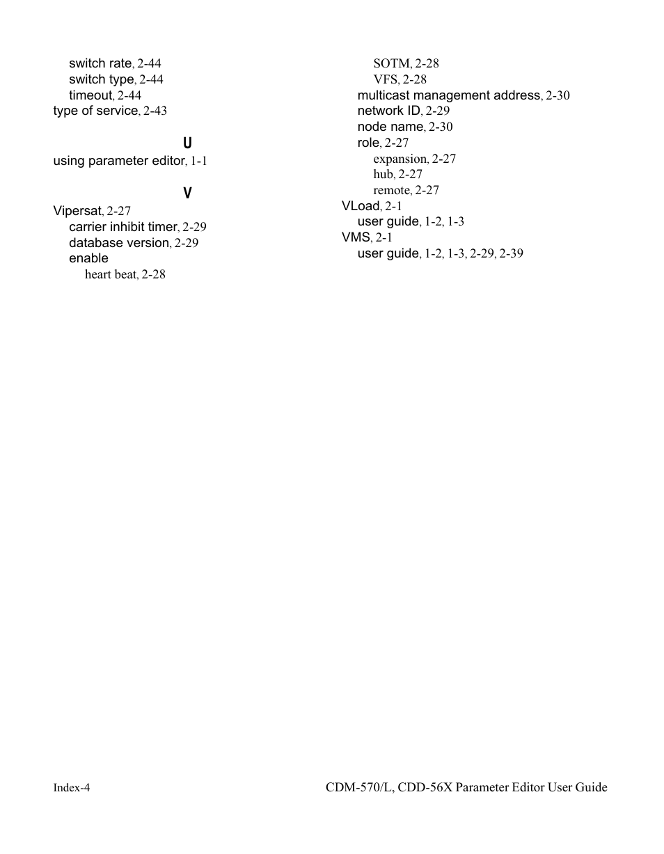 Comtech EF Data CDM-570/L Vipersat Parameter Editor User Manual | Page 96 / 96