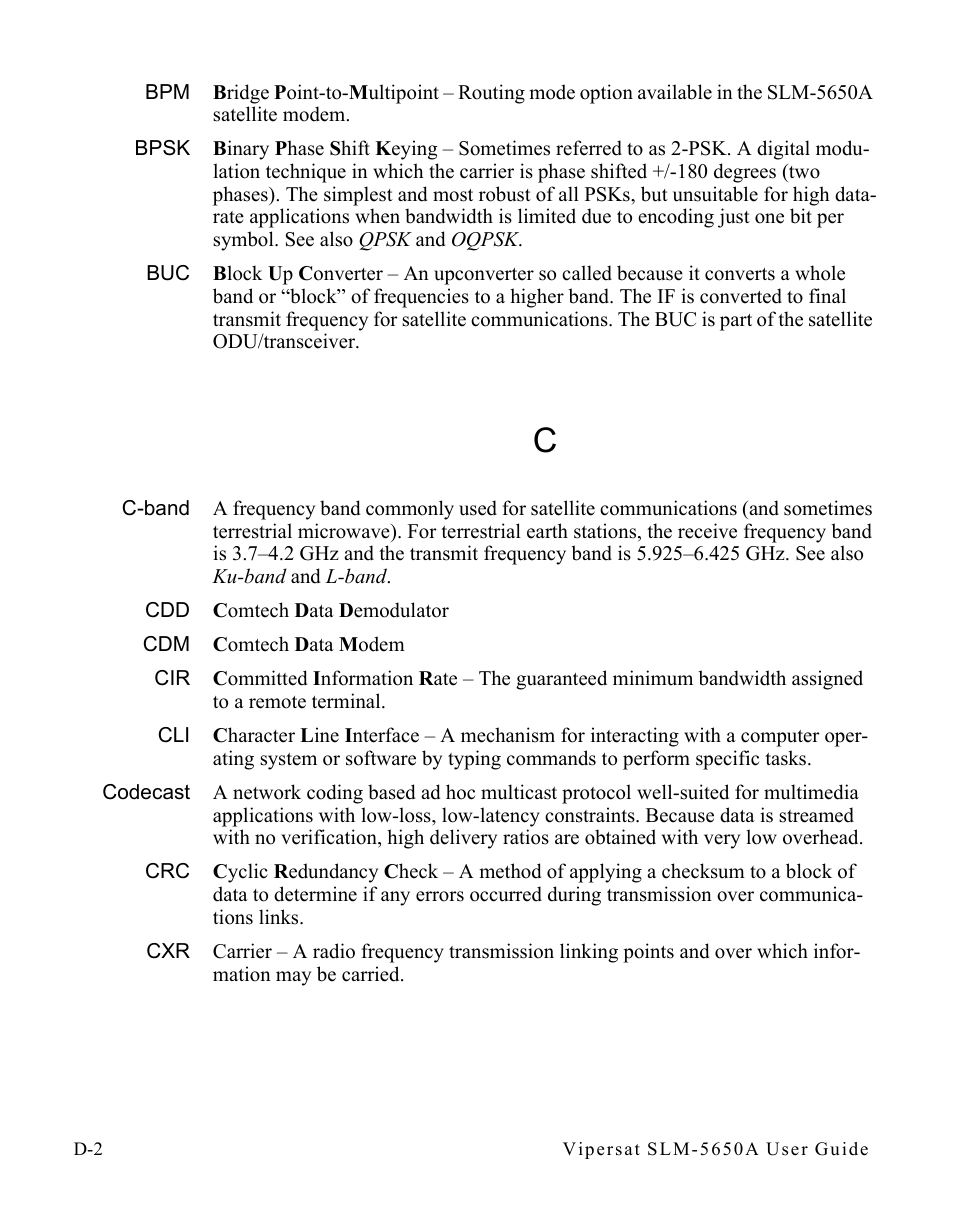 Comtech EF Data SLM-5650A
 Vipersat User Manual | Page 140 / 154