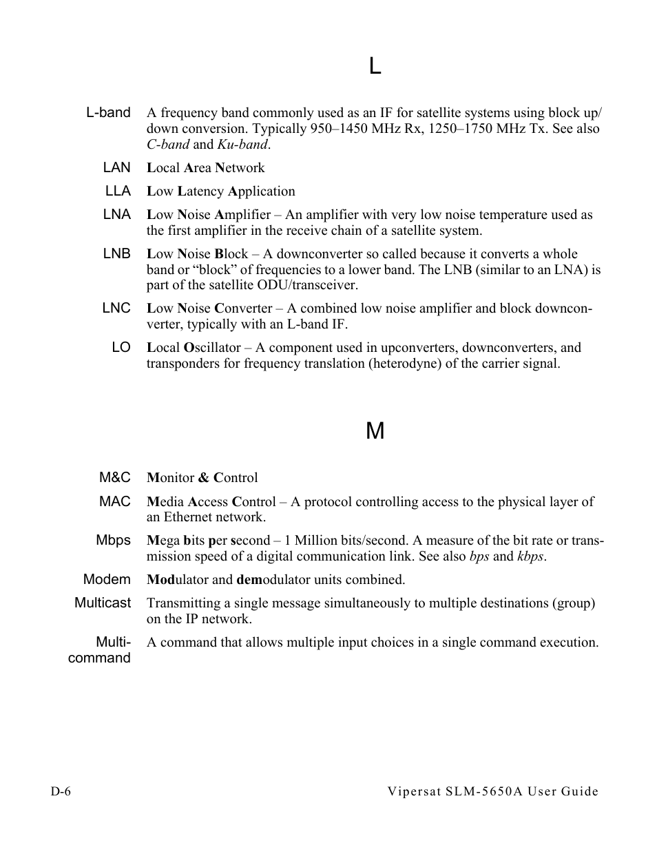 Comtech EF Data SLM-5650A
 Vipersat User Manual | Page 144 / 154