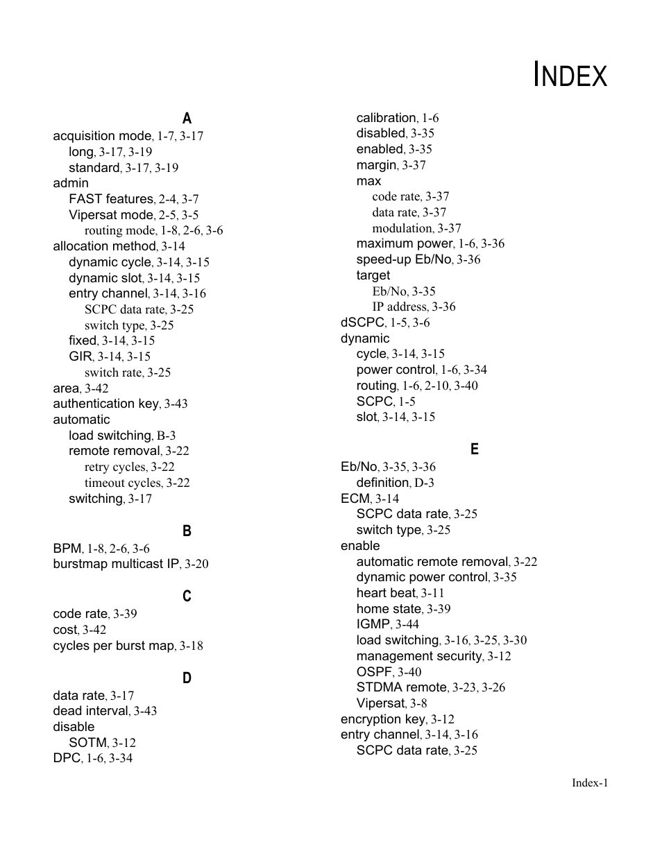 Index, Ndex | Comtech EF Data SLM-5650A
 Vipersat User Manual | Page 151 / 154