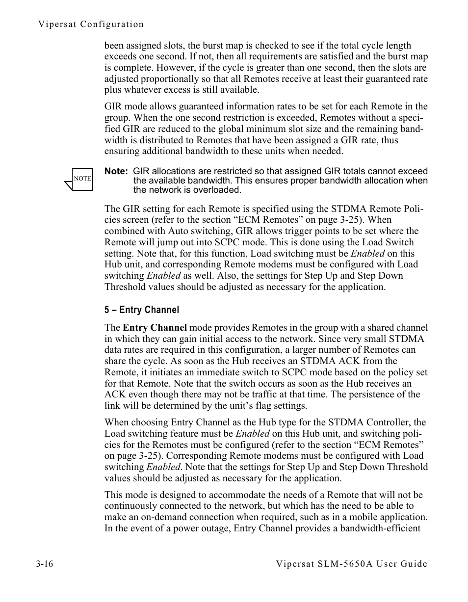 5 – entry channel, 5 – entry channel -16 | Comtech EF Data SLM-5650A
 Vipersat User Manual | Page 56 / 154