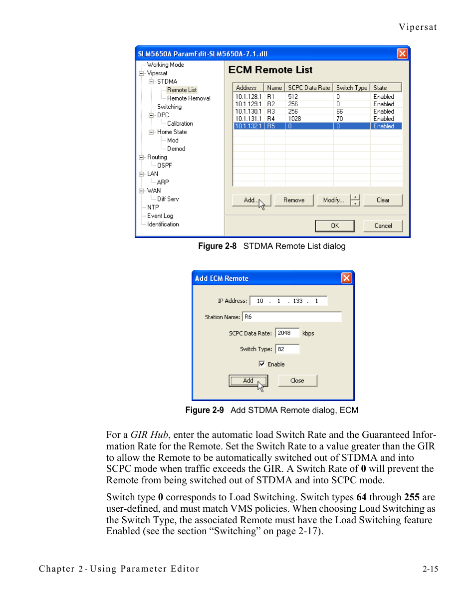 Comtech EF Data SLM-5650A Vipersat Parameter Editor User Manual | Page 31 / 80