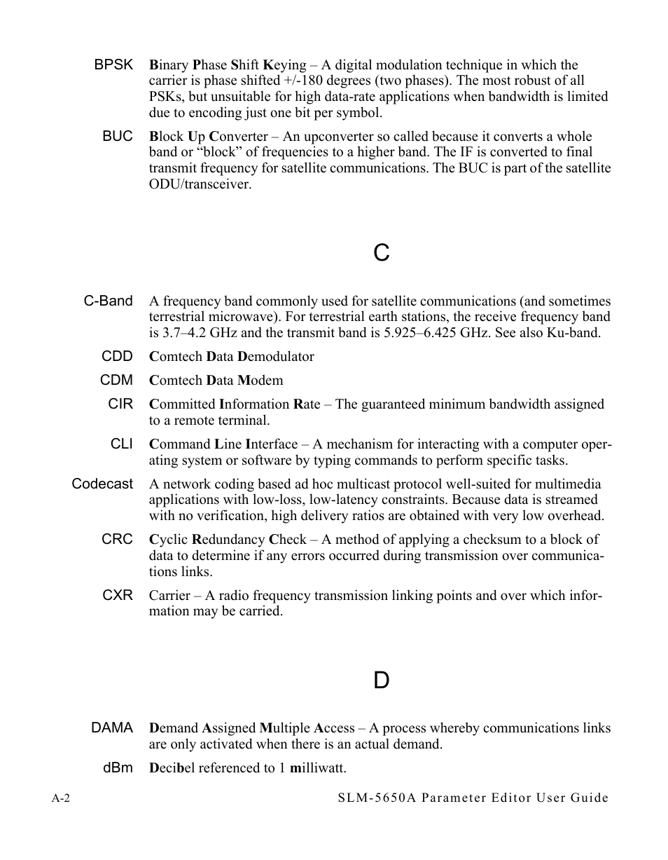 Comtech EF Data SLM-5650A Vipersat Parameter Editor User Manual | Page 66 / 80