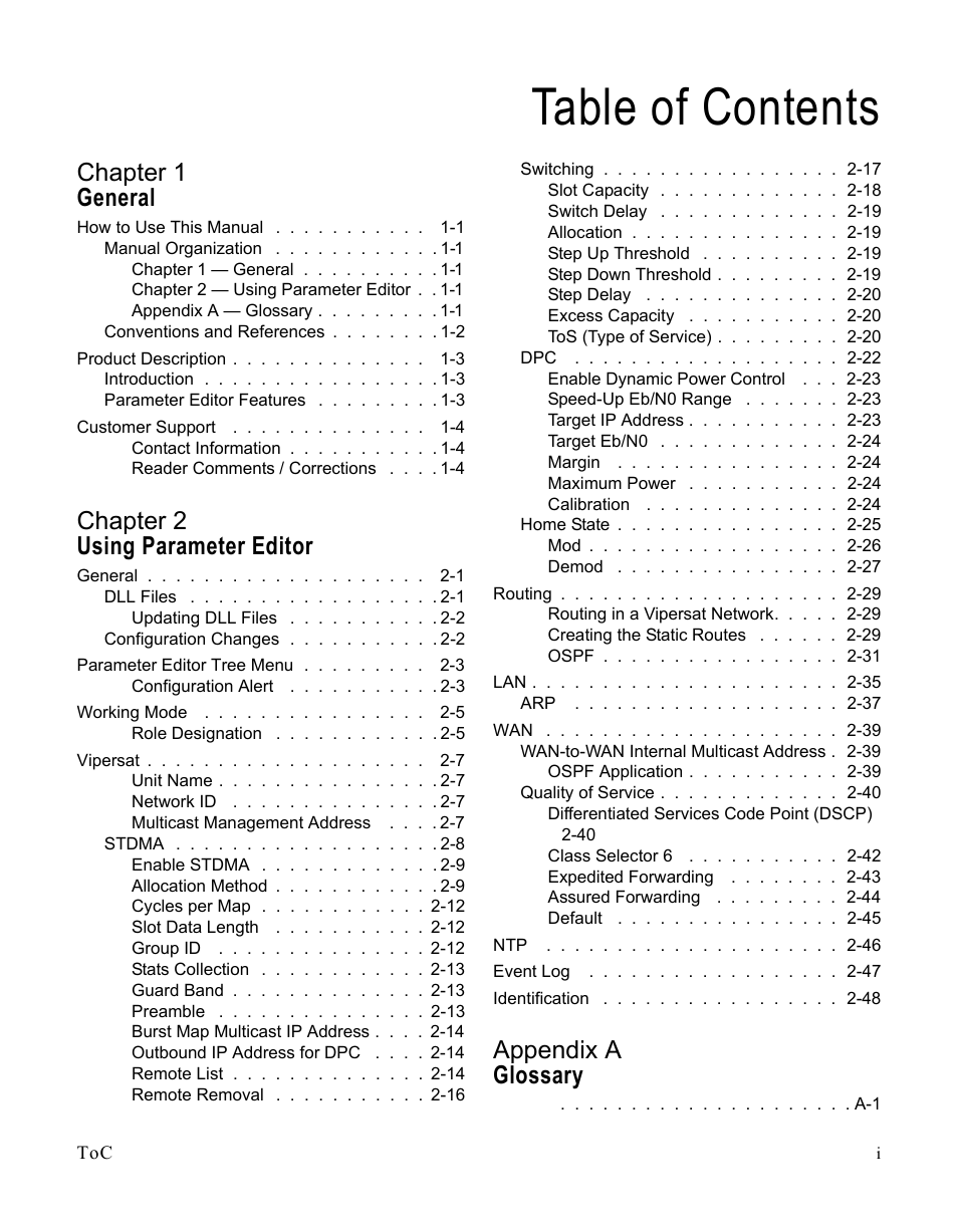 Comtech EF Data SLM-5650A Vipersat Parameter Editor User Manual | Page 7 / 80