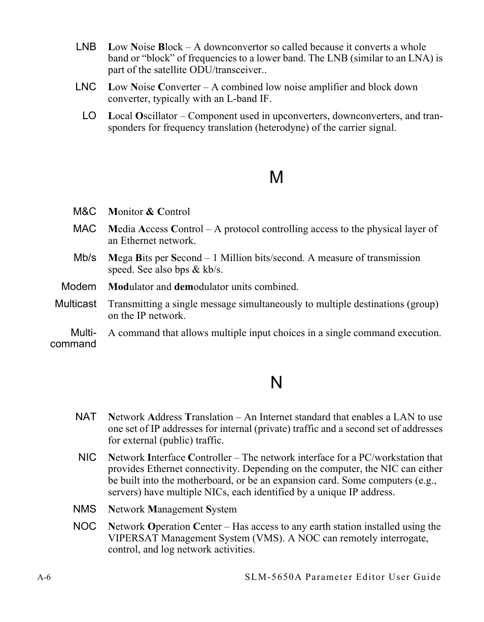 Comtech EF Data SLM-5650A Vipersat Parameter Editor User Manual | Page 70 / 80