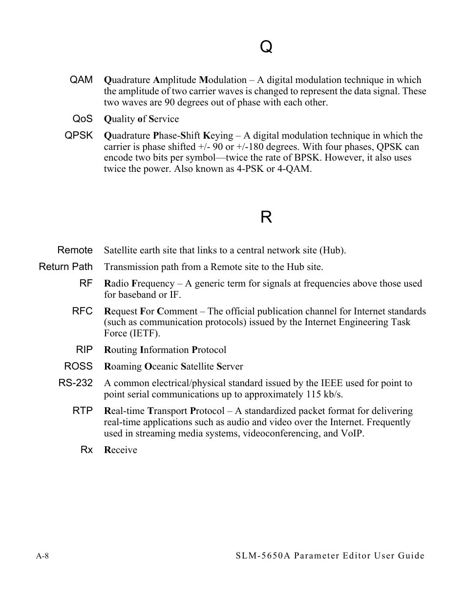Comtech EF Data SLM-5650A Vipersat Parameter Editor User Manual | Page 72 / 80