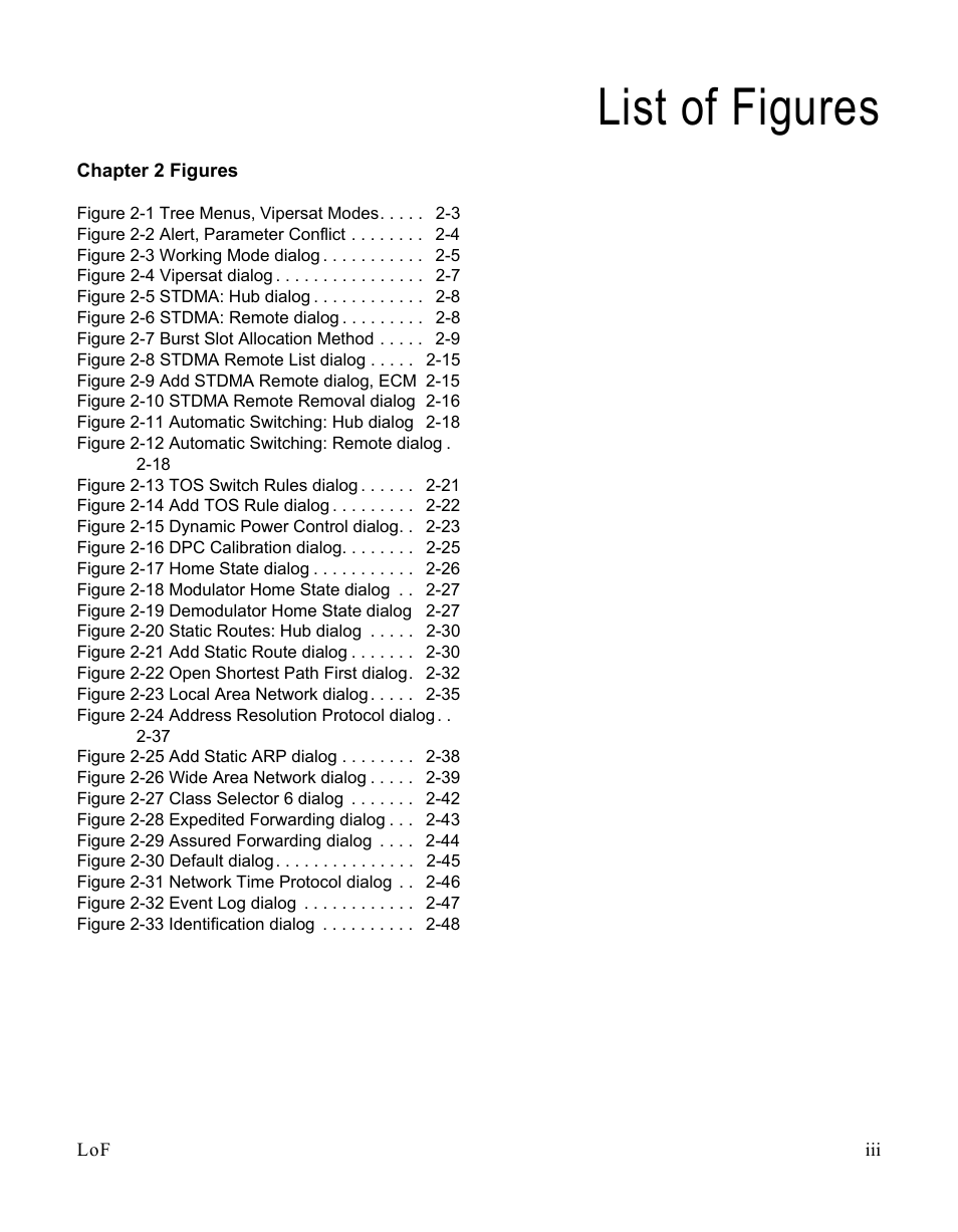 List of figures | Comtech EF Data SLM-5650A Vipersat Parameter Editor User Manual | Page 9 / 80