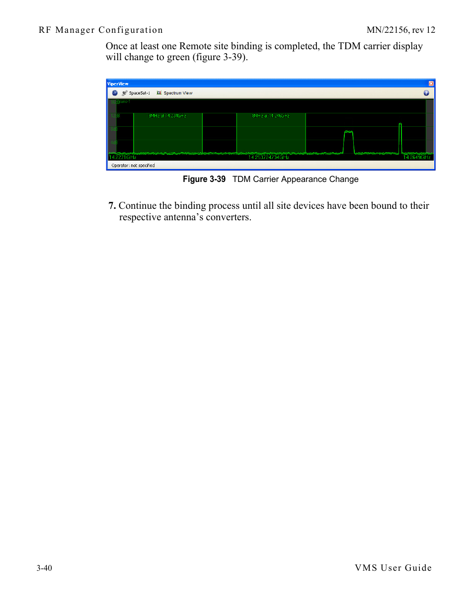 Figure 3-39 tdm carrier appearance change3-40 | Comtech EF Data VMS v3.12.x Vipersat User Manual | Page 140 / 558