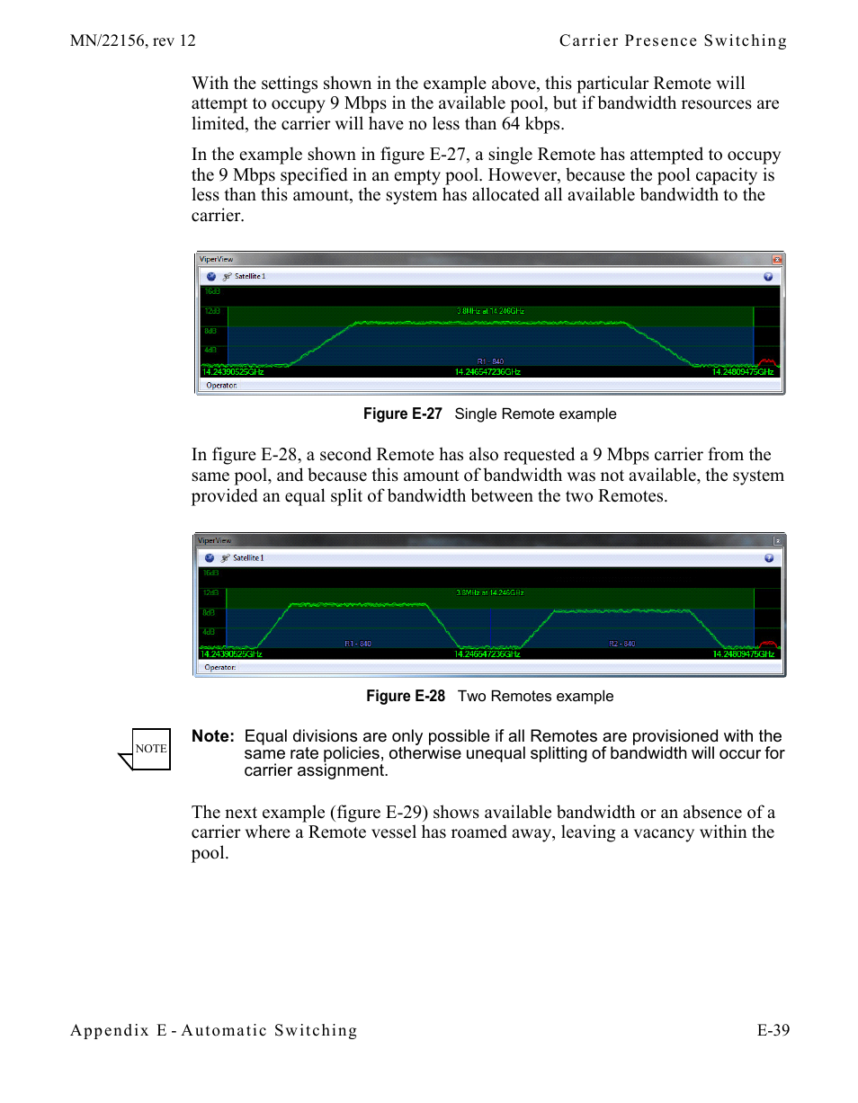 Figure e-27 single remote example, Figure e-28 two remotes example | Comtech EF Data VMS v3.12.x Vipersat User Manual | Page 495 / 558