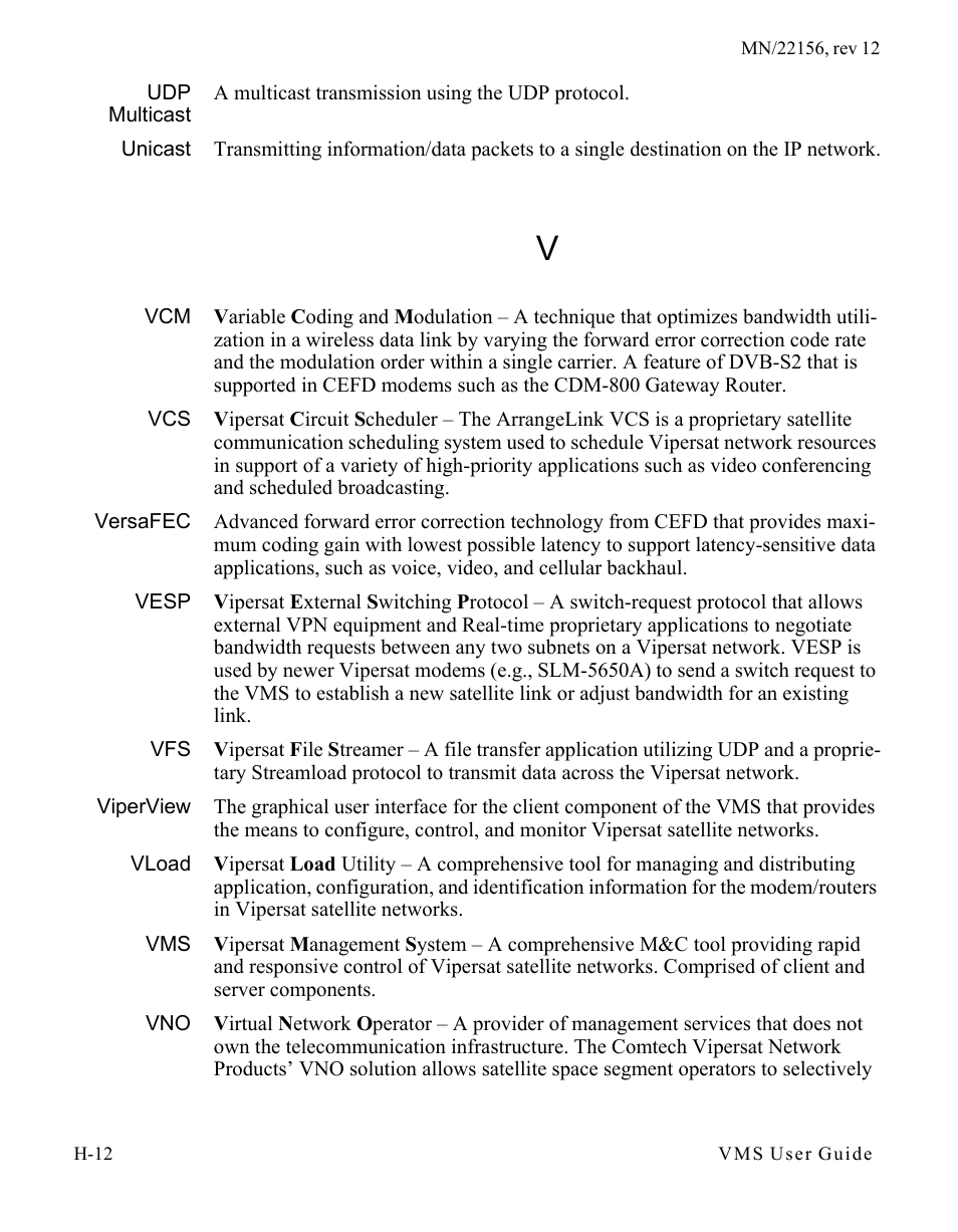 Comtech EF Data VMS v3.12.x Vipersat User Manual | Page 544 / 558