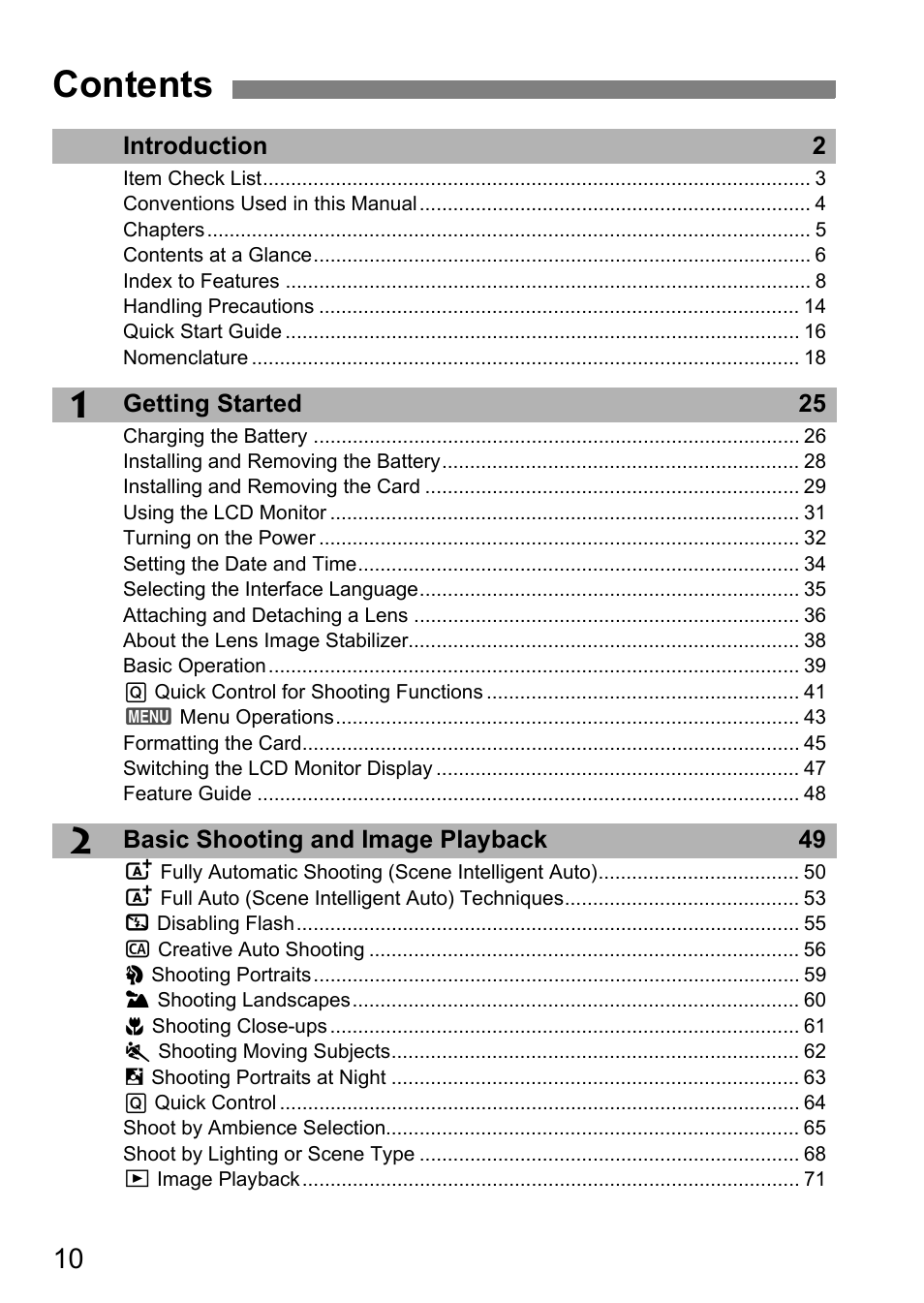 Canon EOS 600D User Manual | Page 10 / 328