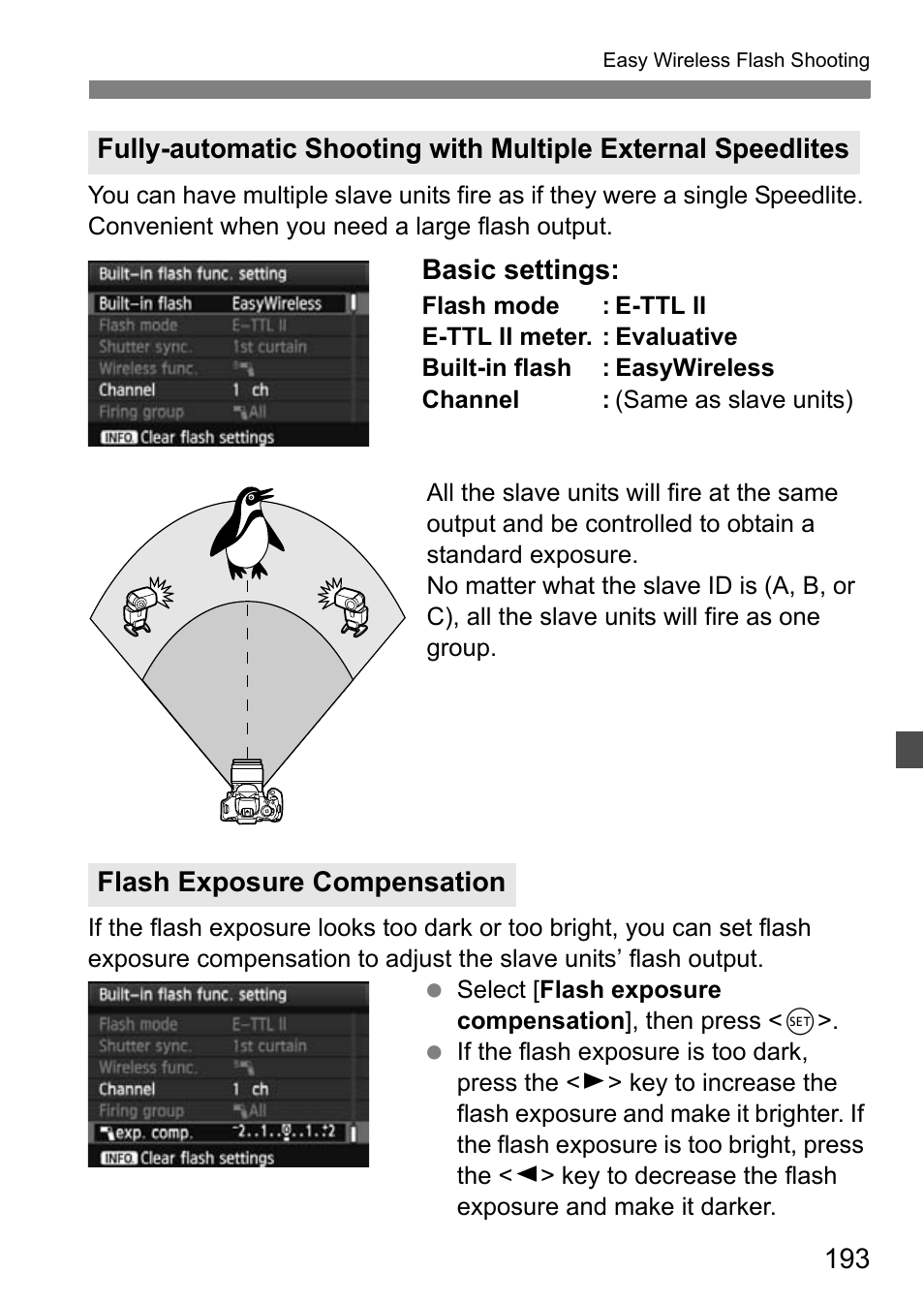 Basic settings | Canon EOS 600D User Manual | Page 193 / 328