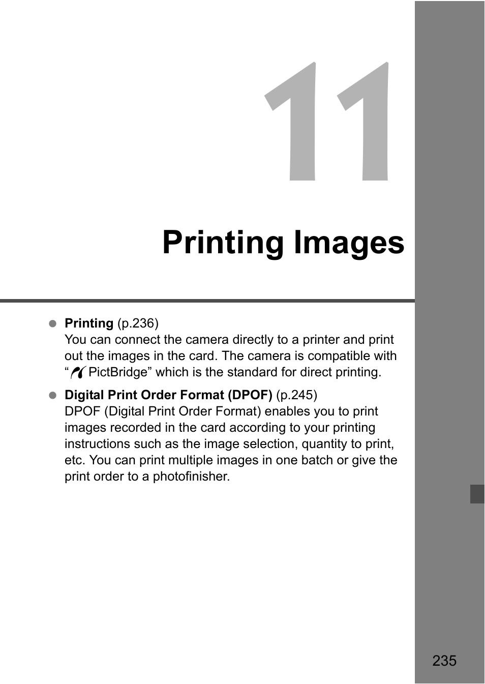 Printing images | Canon EOS 600D User Manual | Page 235 / 328