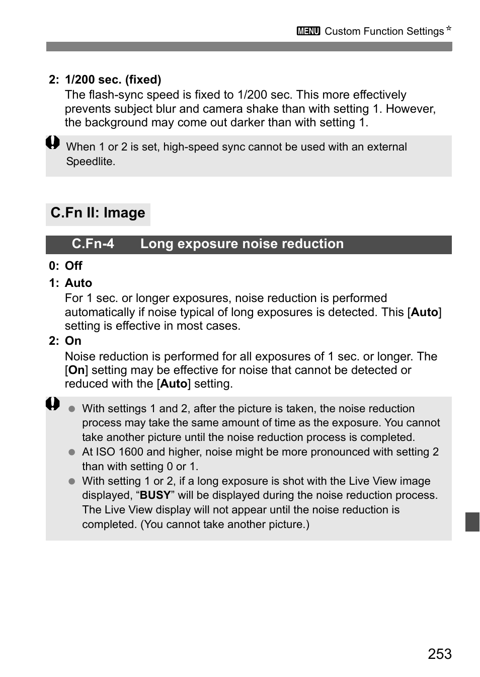 C.fn ii: image | Canon EOS 600D User Manual | Page 253 / 328