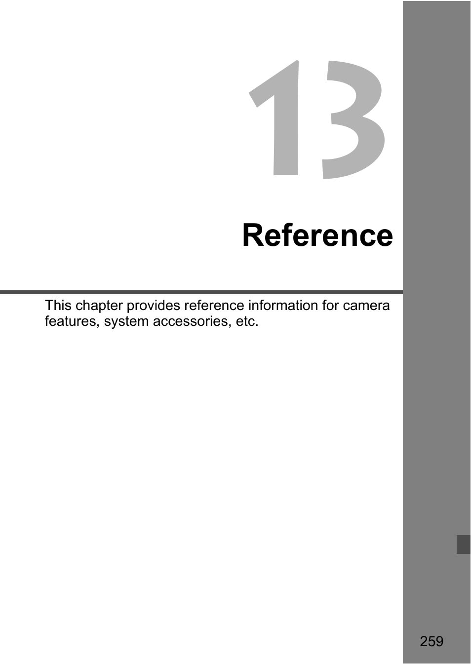 Reference | Canon EOS 600D User Manual | Page 259 / 328