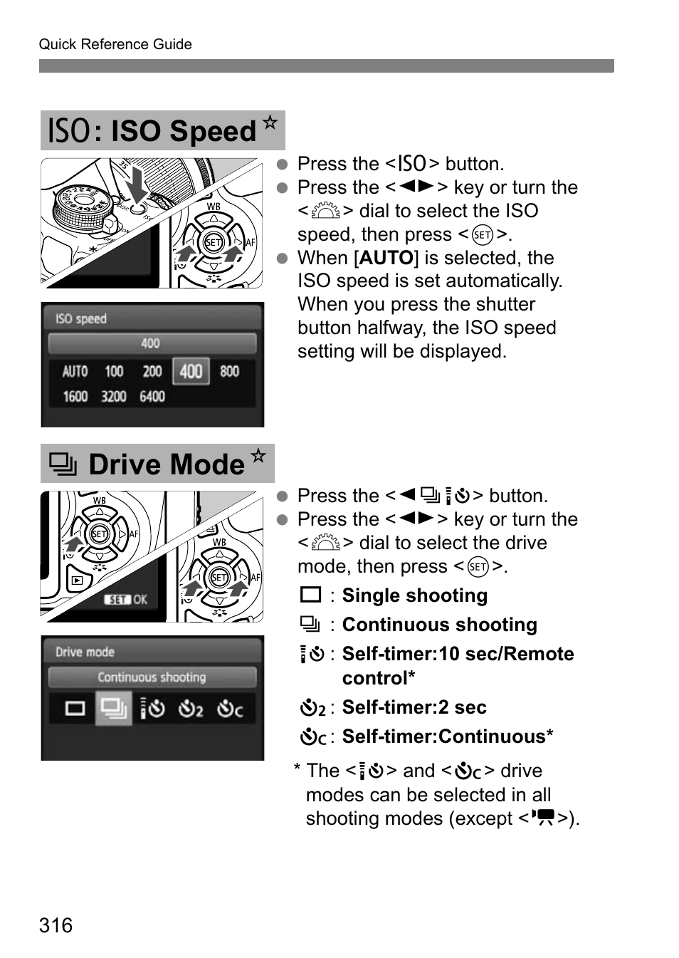 Z : iso speed n, Drive mode n | Canon EOS 600D User Manual | Page 316 / 328