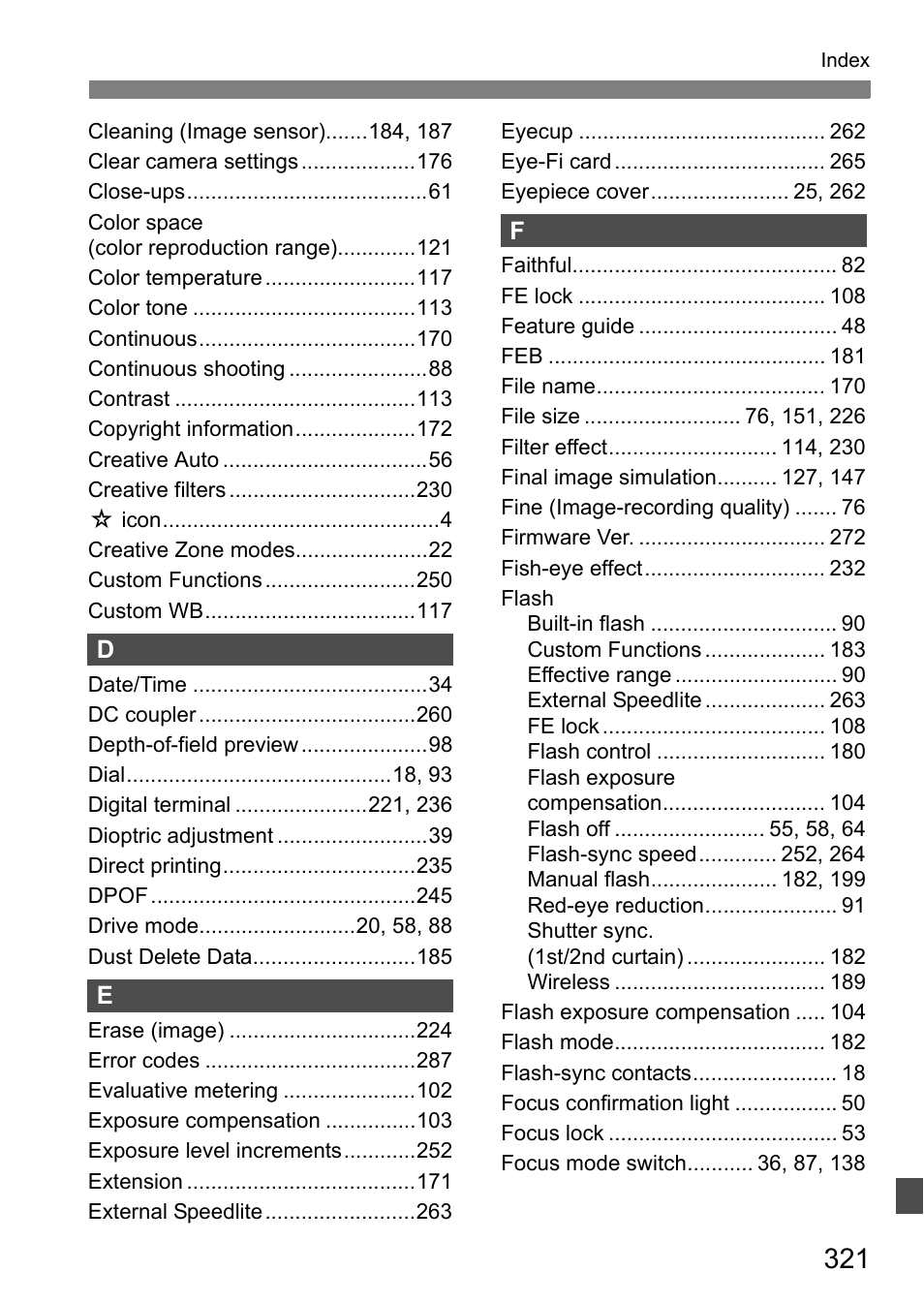 Canon EOS 600D User Manual | Page 321 / 328