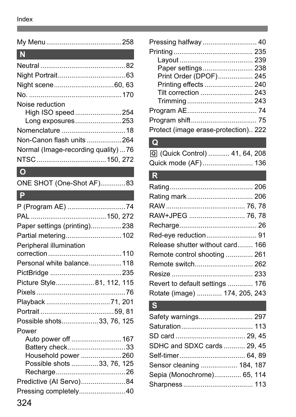 Canon EOS 600D User Manual | Page 324 / 328