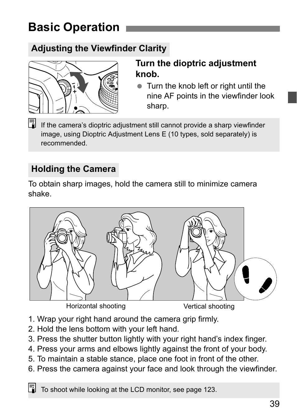 Basic operation | Canon EOS 600D User Manual | Page 39 / 328