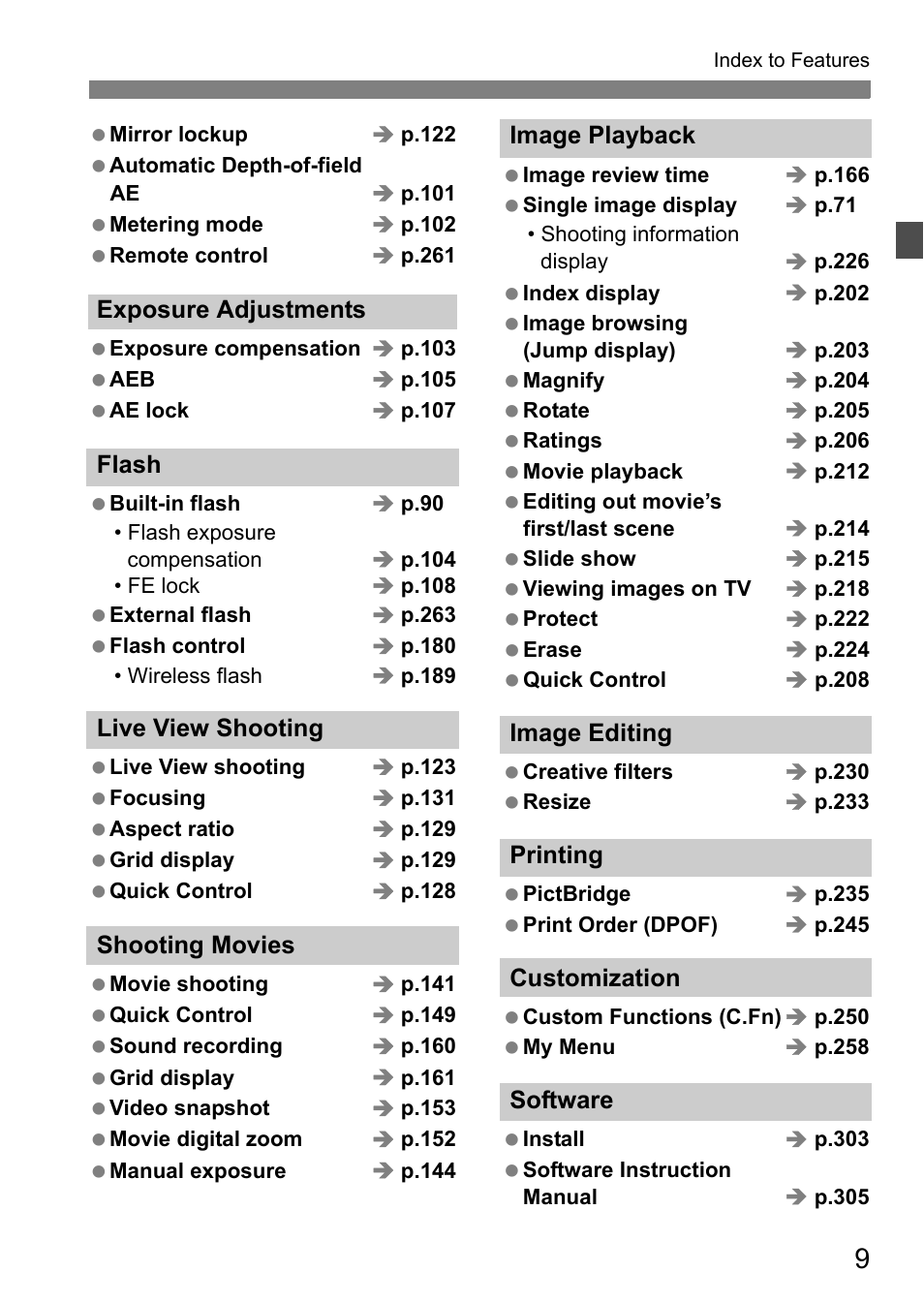 Canon EOS 600D User Manual | Page 9 / 328