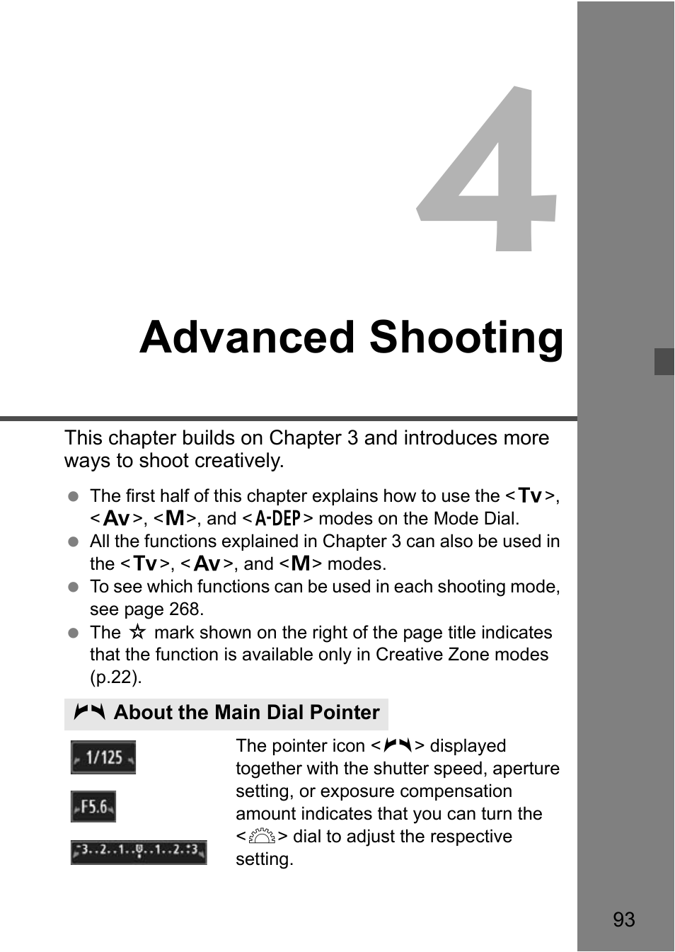 Advanced shooting | Canon EOS 600D User Manual | Page 93 / 328