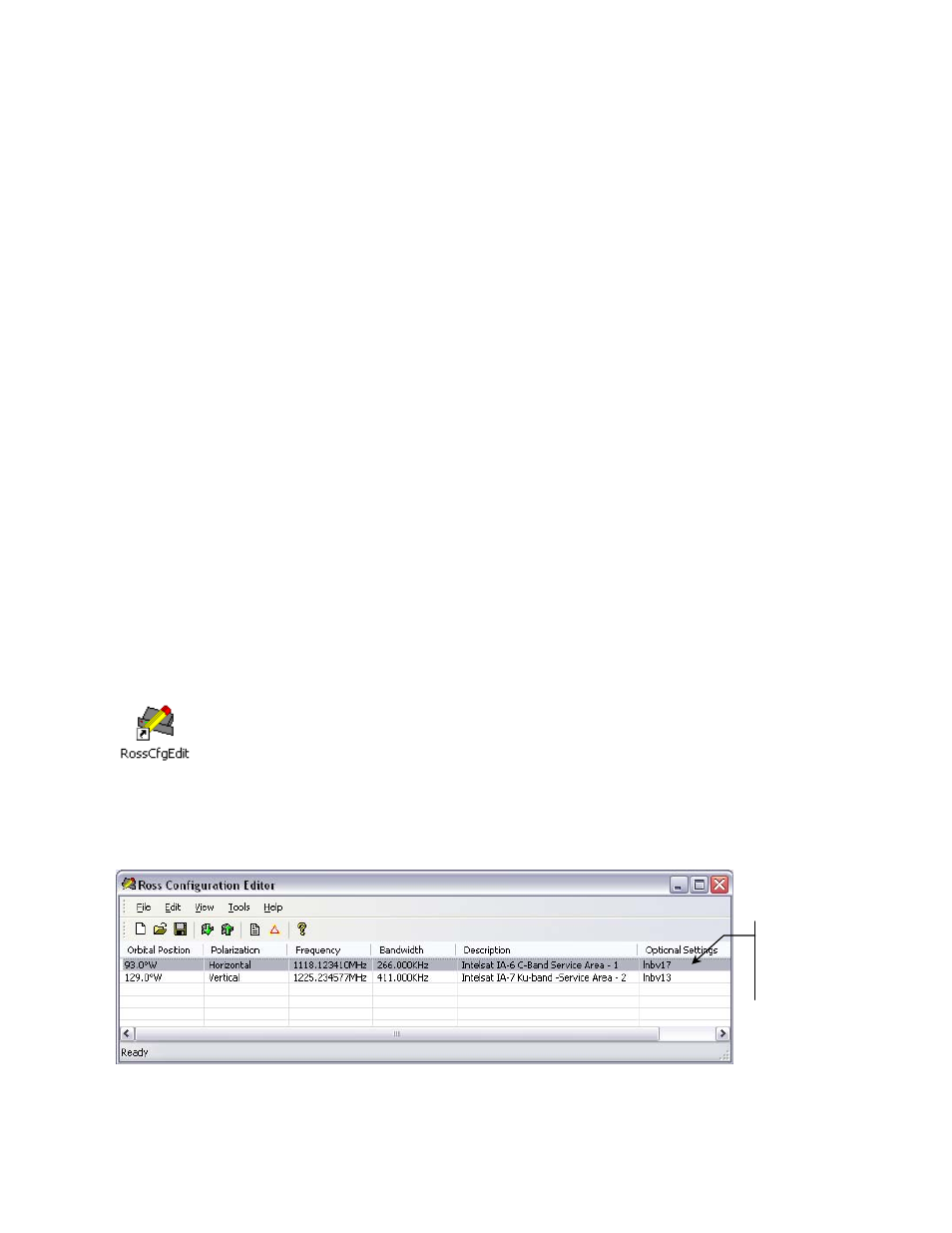 5 ross configuration editor, 1 creating service areas, Ross configuration editor | Creating service areas | Comtech EF Data ROSS User Manual | Page 48 / 87