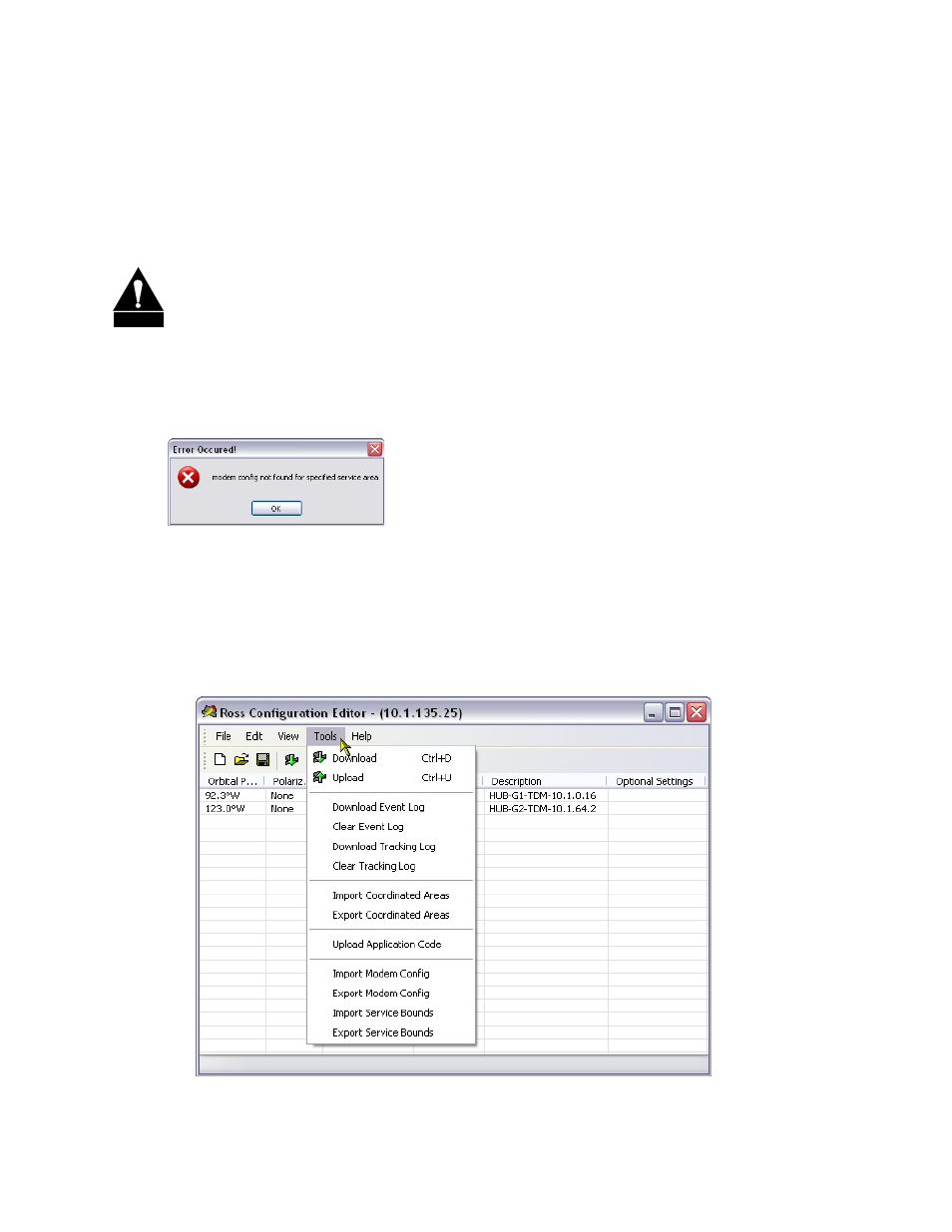 6 import modem configuration file, Import modem configuration file | Comtech EF Data ROSS User Manual | Page 54 / 87
