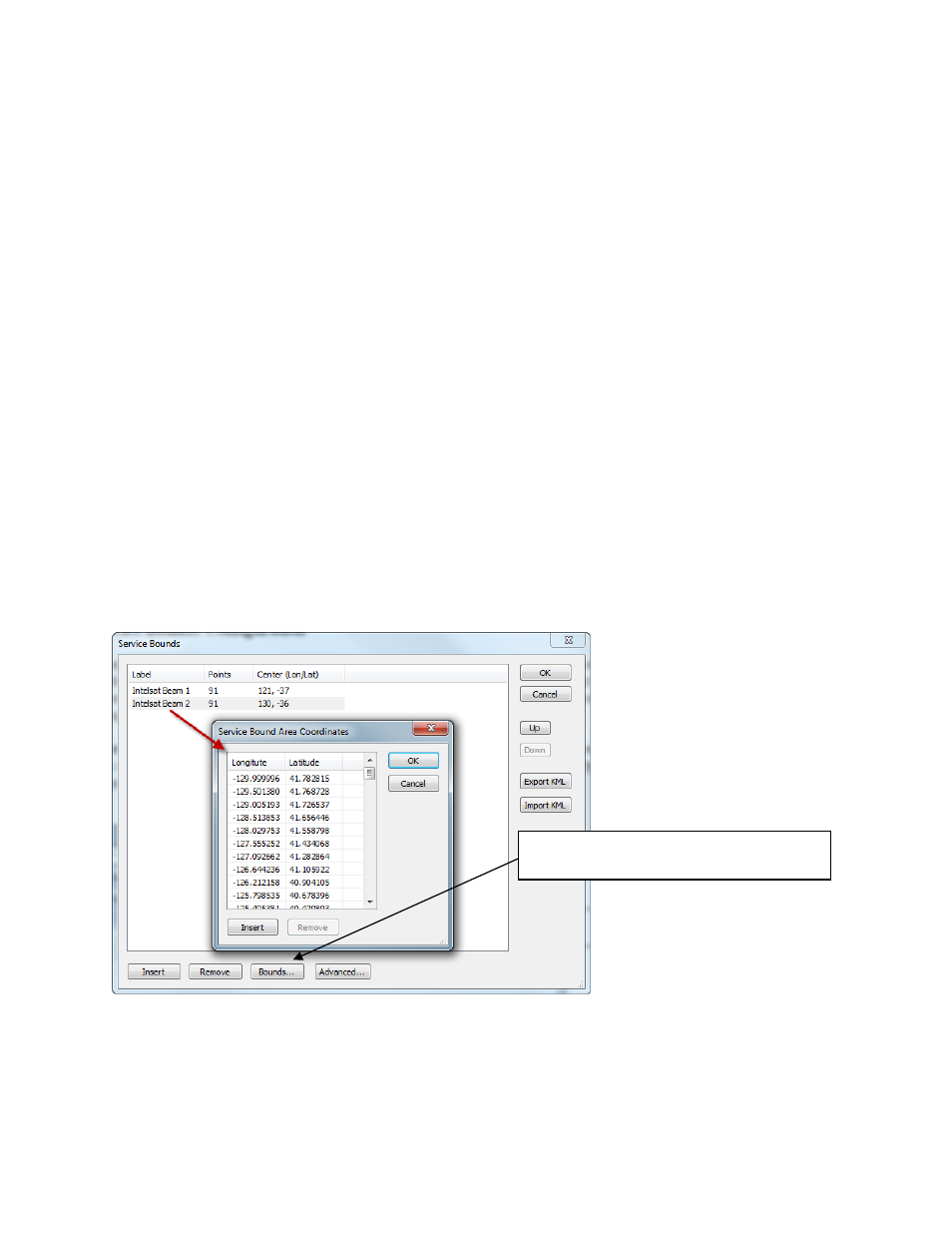 9 service bounds configuration, Service bounds configuration | Comtech EF Data ROSS User Manual | Page 57 / 87