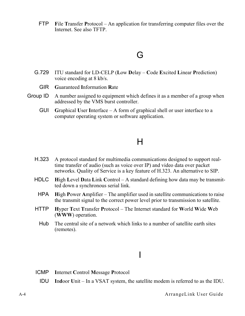 G.729, Group id, H.323 | Hdlc, Http, Icmp | Comtech EF Data Vipersat Circuit Scheduler v3.7.x ArrangeLink User Manual | Page 80 / 88